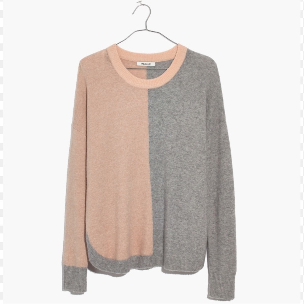 Madewell Westlake Colorblock Pullover Sweater in Coziest Yarn 🩰🎀🧶